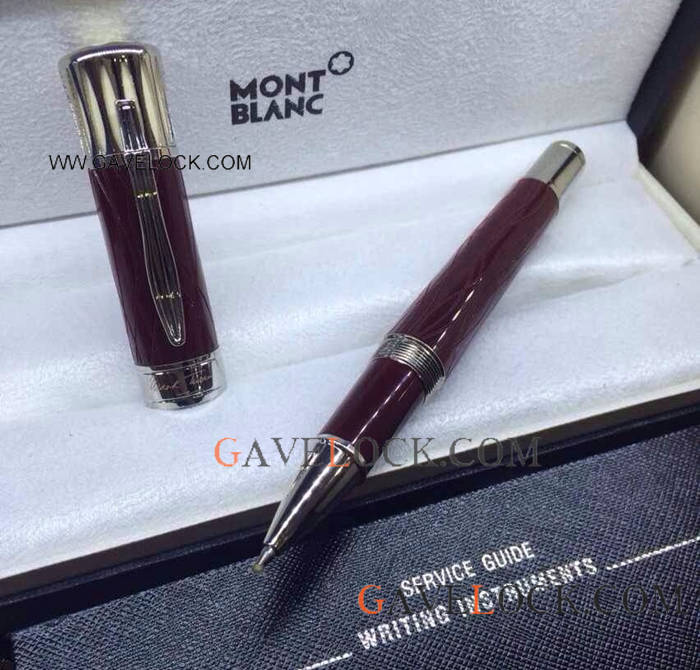 Wholesale Mont Blanc Mark Twain Red Barrel Rollerball Pen w/ Refill